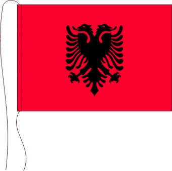 Albanien - Tischflagge 25 x 15 cm