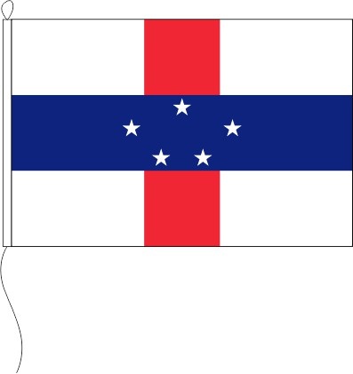 Niederländische Antillen - Tischflagge 15 x 10 cm