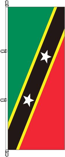 St. Christopher + Nevis - Hochformatflagge