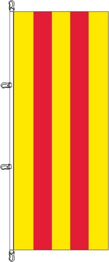 Oldenburg gelb-rot ohne Wappen - Hochformatflagge