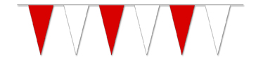 Wimpelkette rot/weiß 4 m - WI