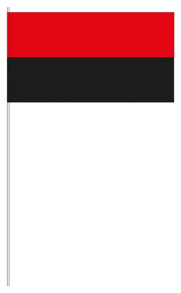 Farbe rot/schwarz (1 VE = 50 Stück) - Papierfahnen