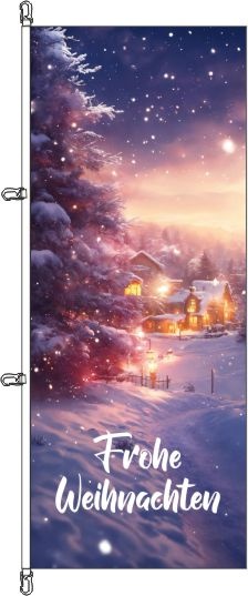 Frohe Weihnachten (9) - Hochformatflagge