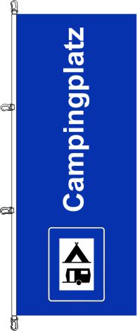 Campingplatz (1) - Hochformatflagge