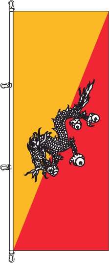 Bhutan - Hochformatflagge