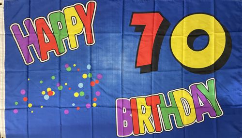 70. Geburtstag - preiswerte Alternative 150 x 90 cm - Q