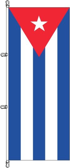 Kuba - Hochformatflagge