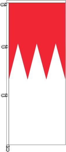 Franken mit Rechen - Auslegerflagge