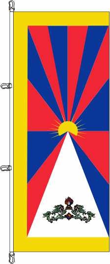 Tibet - Hochformatflagge