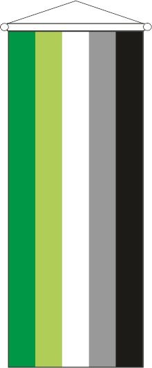 Aromantische Pride - Bannerfahne