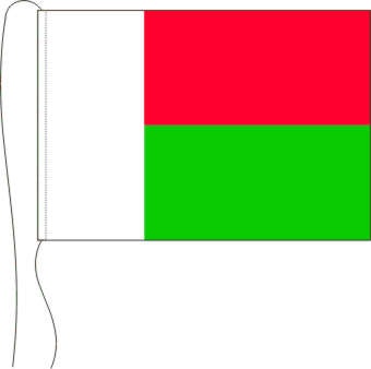 Madagaskar - Tischflagge 25 x 15 cm