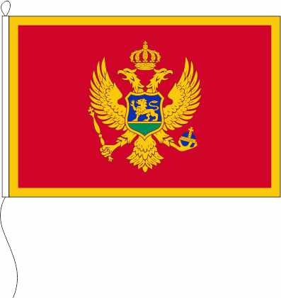 Montenegro - Querformatflagge