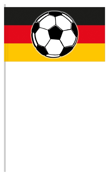 Fußball auf Deutschland (1 VE = 50 Stück) - Papierfahnen