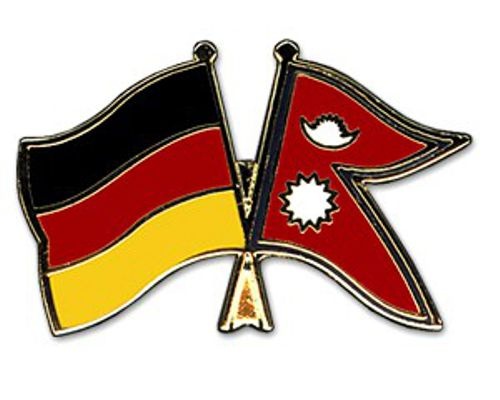Deutschland - Nepal Anstecknadel