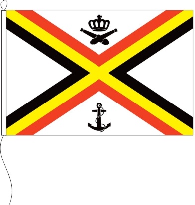 Belgien Marineflagge - Querformatflagge