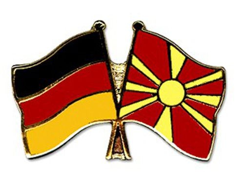 Deutschland - Mazedonien Anstecknadel