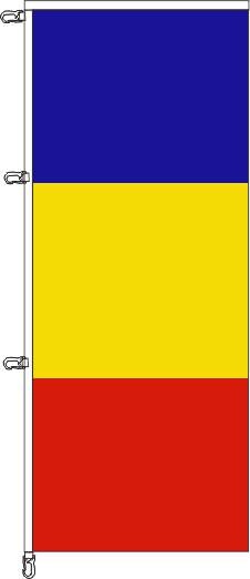 Andorra ohne Wappen - Auslegerflagge