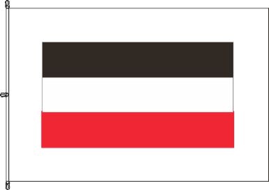 Lotsenflagge schwarz/weiß/rot 335 x 200 cm - Schnäppchen - Q