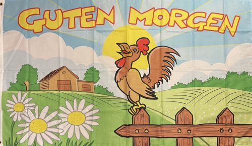 Guten Morgen - preiswerte Alternative: 150 x 90 cm