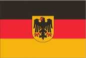 Bundesdienst / Deutschland mit Adler - preiswerte Alternative: 150 x 90 cm