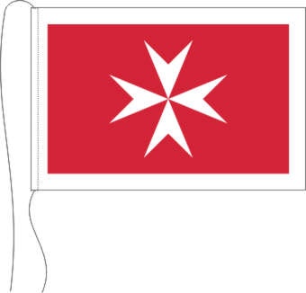 Malta Handelsflagge - Tischflagge 25 x 15 cm