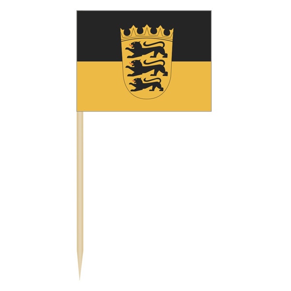 Baden-Württemberg mit Wappen (1 VE = 50 Stück) - Käsepicker