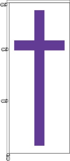 Evangelische Kirchenfahne - Auslegerflagge