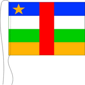 Zentralafrikanische Republik - Tischflagge 25 x 15 cm
