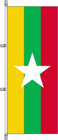 Myanmar - Hochformatflagge