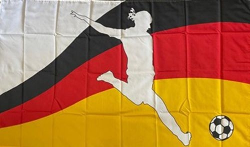 Frauenfußball  150 x 90 cm - Schnäppchen - Q