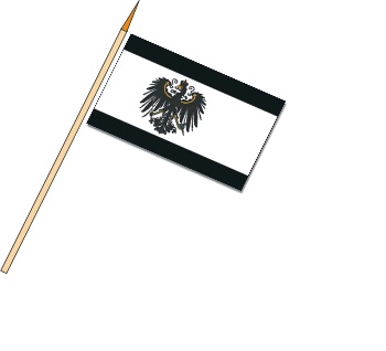Preußen (Staatsflagge) - Stockfahnen (1 VE = 10 Stück) - Stockfahne
