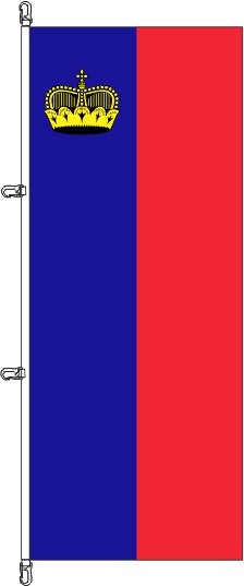 Liechtenstein - Hochformatflagge