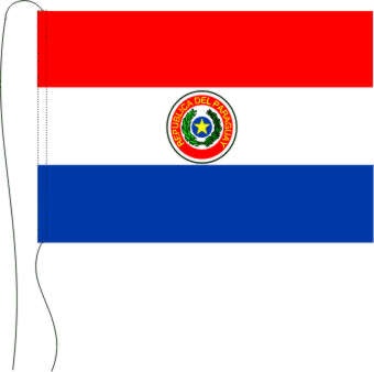 Paraguay - Tischflagge 25 x 15 cm