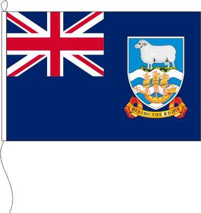 Falkland Inseln Staatsflagge (blaugrundig) - Querformatflagge