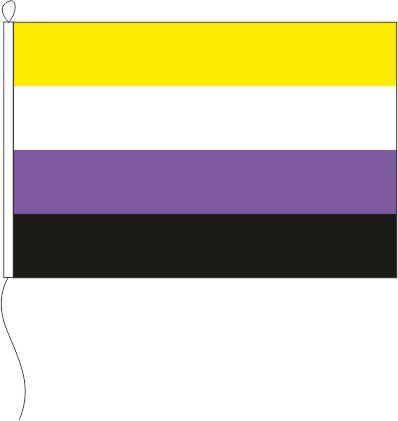 Nonbinary Pride - Querformatflagge