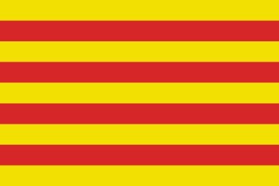 Katalonien (Spanien) - Querformatflagge