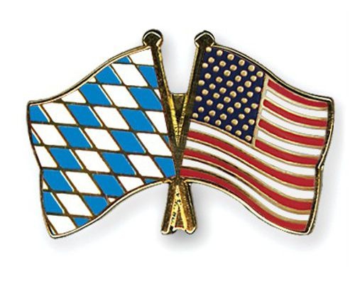 Bayern - USA Anstecknadel