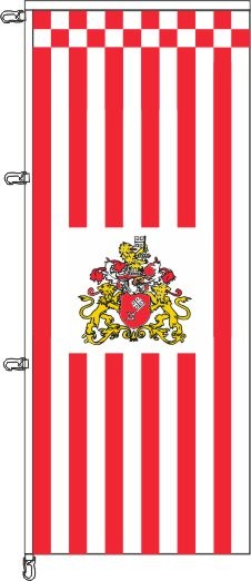 Bremen mit Flaggenwappen - Auslegerflagge