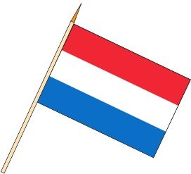 Luxemburg - Stockfahnen (1 VE = 10 Stück) - Stockfahne