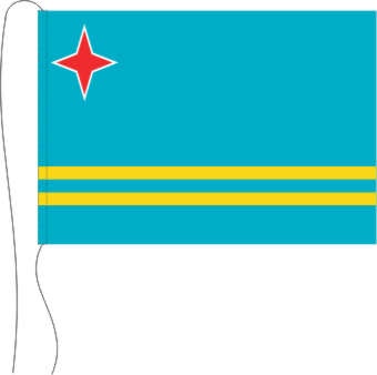Aruba - Tischflagge 25 x 15 cm