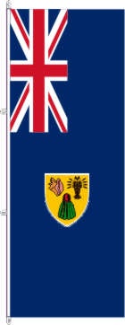 Turks- und Caicos - Inseln - Hochformatflagge