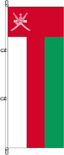 Oman - Hochformatflagge