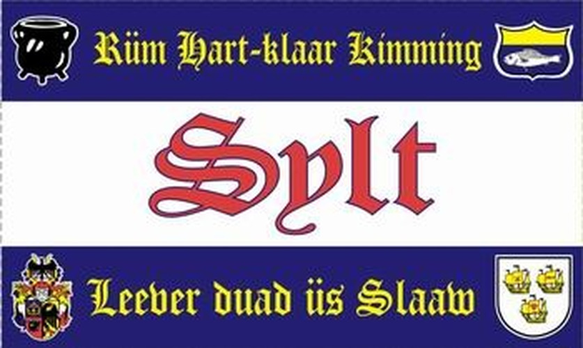 Sylt Rüm Hart - Leeber duad - Querformatflagge
