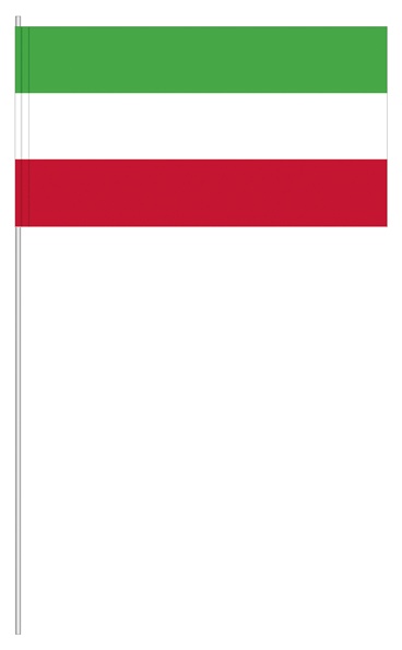 Farbe grün/weiß/rot (1 VE = 50 Stück) - Papierfahnen