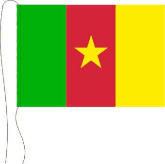 Kamerun - Tischflagge 25 x 15 cm