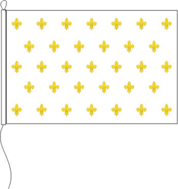 Französische Staatsflagge mit Lilien - Querformatflagge