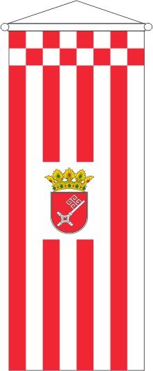 Bremen mit Schlüsselwappen - Bannerfahne