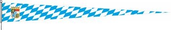 Bayern Raute mit Wappen - Langwimpel