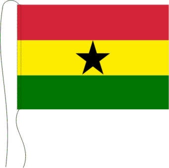 Ghana - Tischflagge 25 x 15 cm