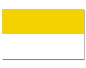 Kirchen Flagge gelb/weiß - preiswerte Alternative: 150 x 90 cm